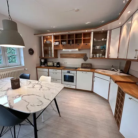 Sky & Homes Storchennest I Cozy Fuer 4 Gaeste Mit Terrasse Und Parkgarten Im Reetdachanwesen In Spo Apartamento Sankt Peter-Ording